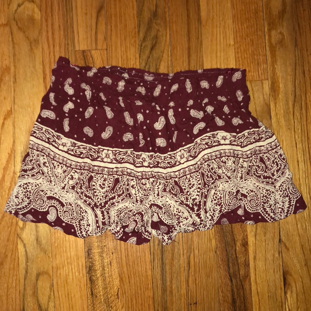 Flowy badana print shorts